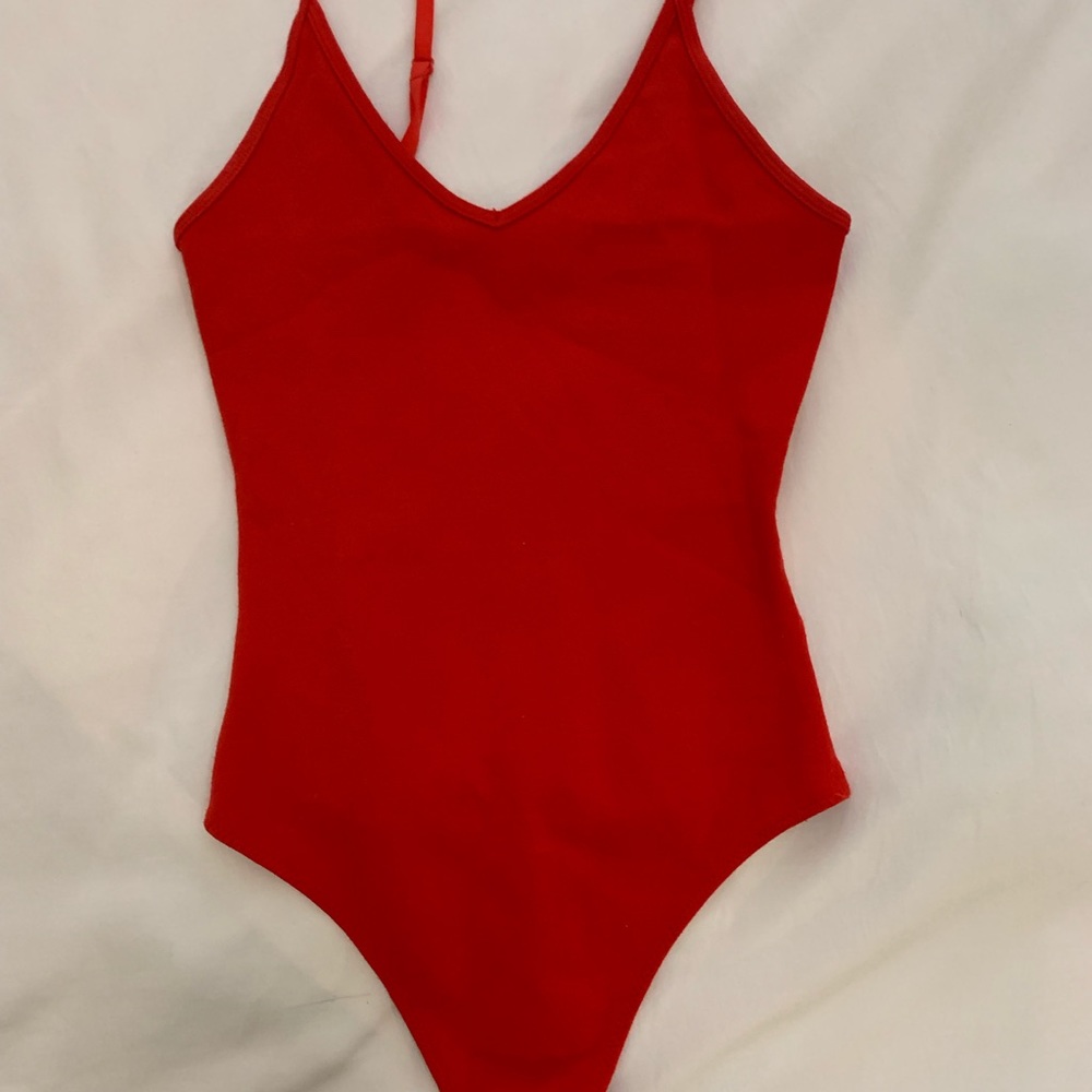 Aritzia red bodysuit, never worn!